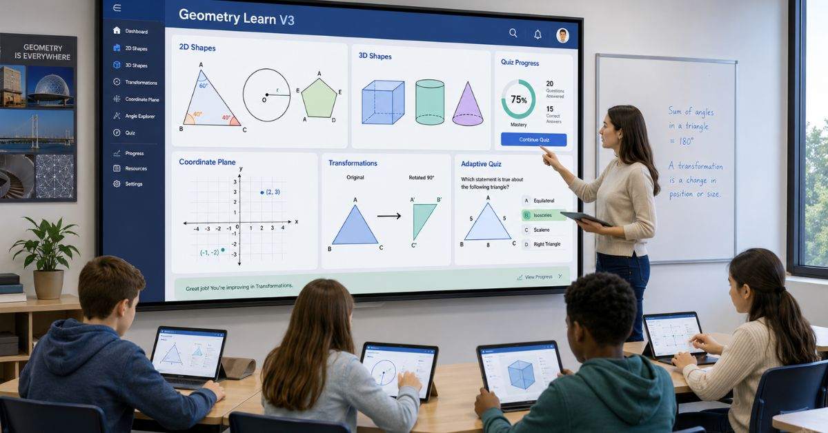 Geometry Learn V3: Interactive Digital Geometry Guide
