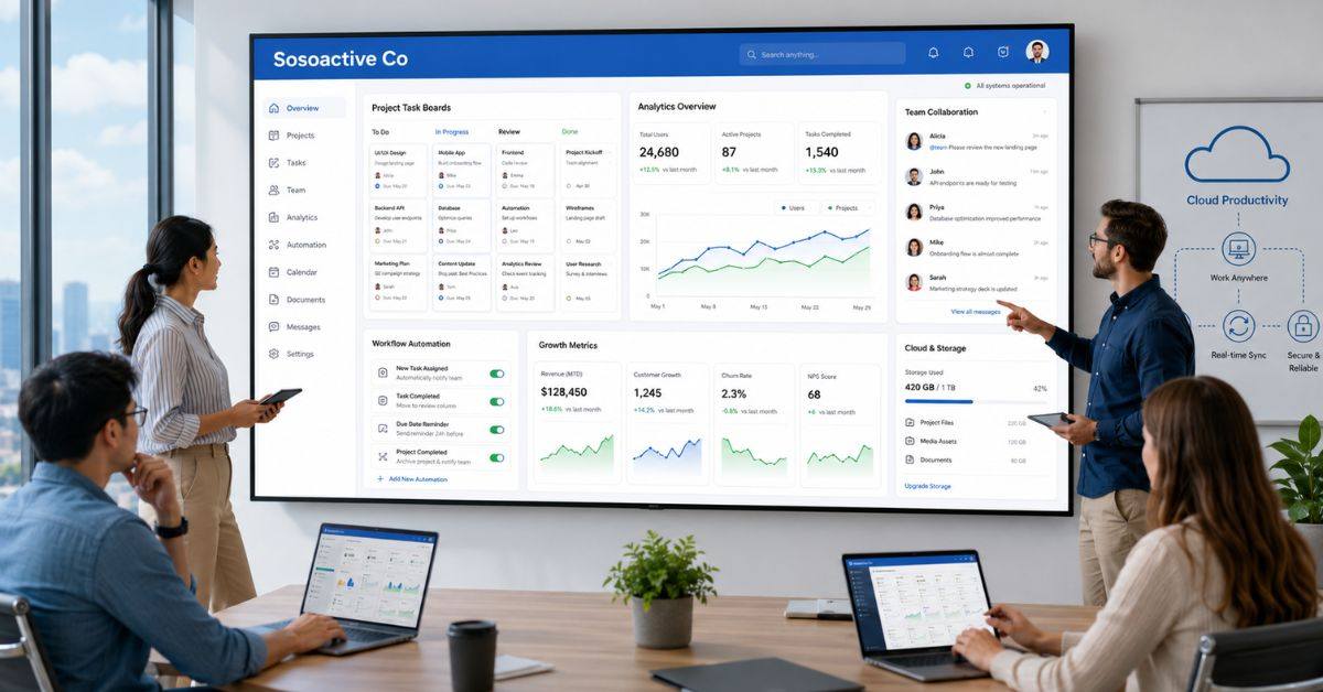Sosoactive Co: Smart Workflow Platform for Startups