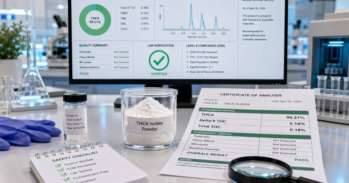THCA Isolate Powder: Safety and Legal Guide 